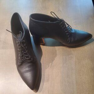 Alberto Guardiani womens' leather ankle booties, size 40 (U.S. 10)